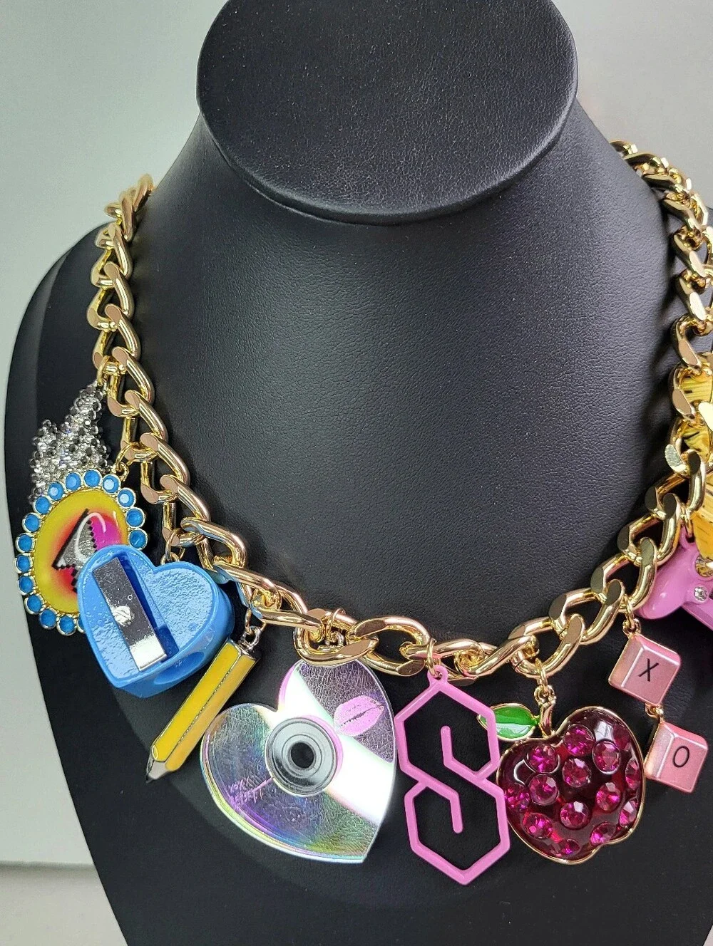 Betsey Johnson Back To School Teacher Necklace And Bracelet Set.